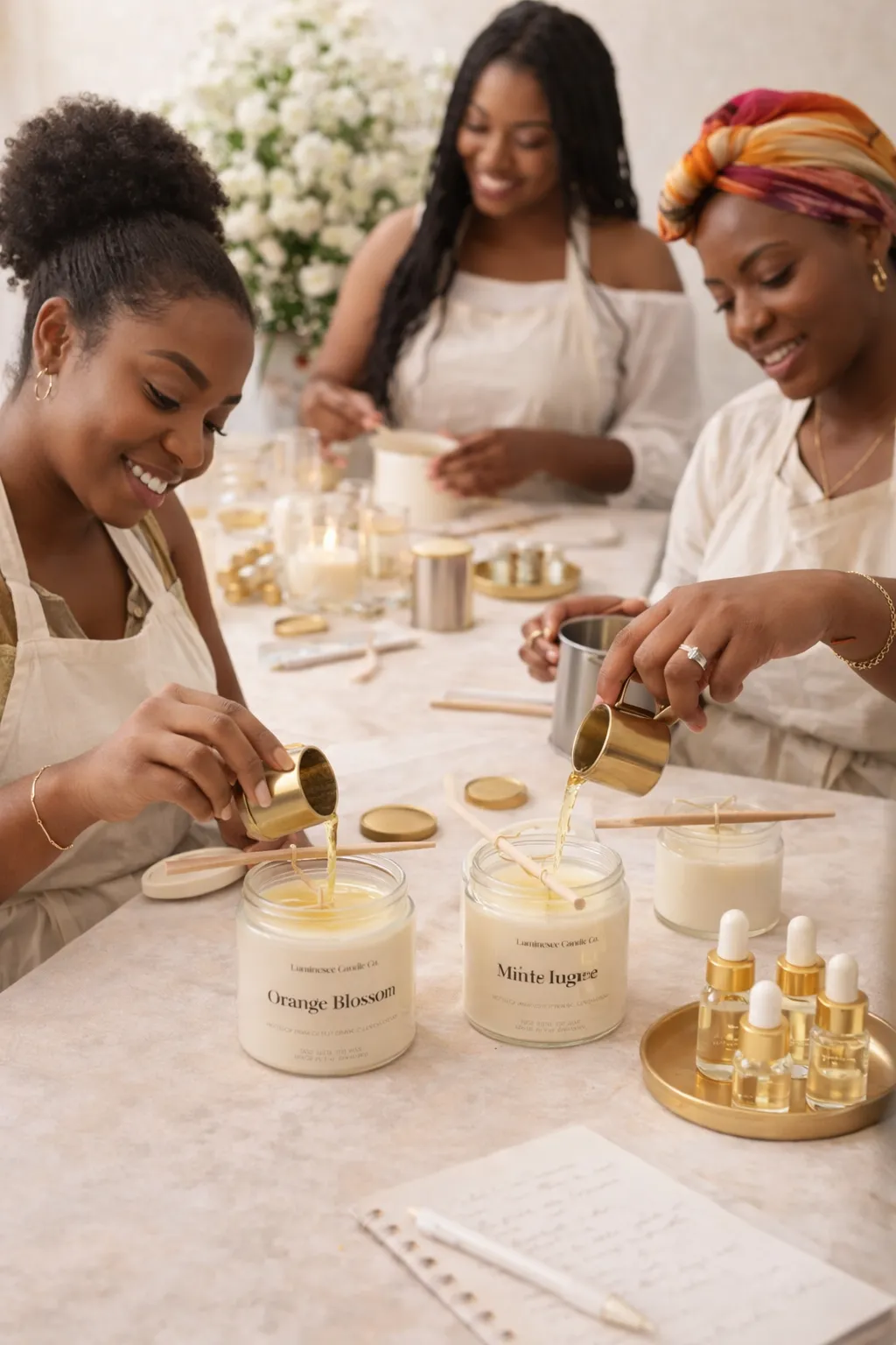 Luminesce Creations candle making class